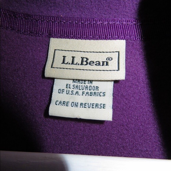 L.L Bean Vest Purple Fleece Full Zip Soft Cozy Warm Womens Small Outdoors - Picture 3 of 5